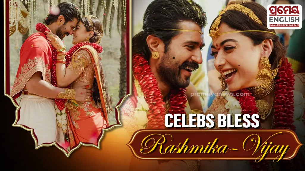 "Years of happiness and pure joy": Karan Johar, Kriti Sanon, Ananya Panday and others congratulate newlyweds Rashmika-Vijay Deverakonda