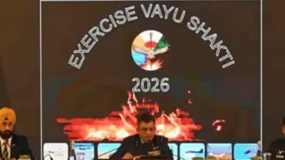 Indian Air Force Displays Massive Combat Power During IAF Exercise Vayu Shakti At Pokhran Firing Range