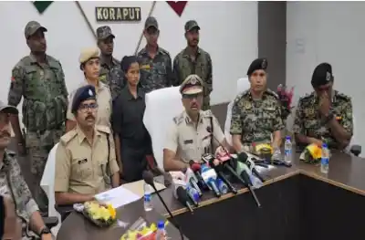 Odisha: Hardcore woman Maoist surrenders in Koraput, declaring District Naxal-free