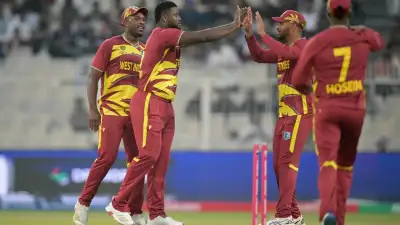 Romario Shepherd Hat-trick Powers West Indies vs Scotland Win in T20 World Cup Clash at Kolkata
