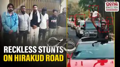 Seven youths detained for performing reckless stunts on Sambalpur's Hirakud Dam road