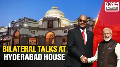 Bilateral talks take center stage at Hyderabad House as PM Modi meets Seychelles President Patrick Herminie