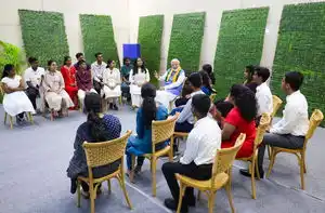 PM Modi interacts with students during Pariksha Pe Charcha 
