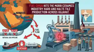 Fuel crisis hits the Morbi ceramics industry hard and halts tile production across Gujarat