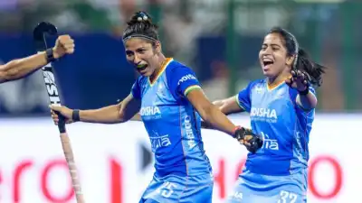 Navneet Kaur hat-trick fires India to dominant victory against Wales in Hyderabad