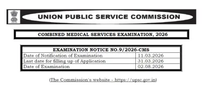 UPSC CMS 2026 applications open now for medical graduates nationwide