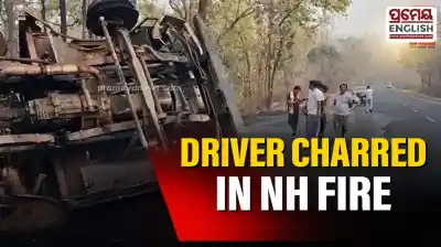 Driver charred to death as tanker catches fire on NH-149 in Angul