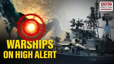 Indian Navy warships guard merchant vessels transiting the Persian Gulf amid rising tensions