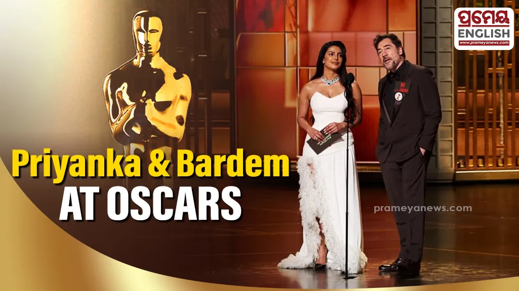 Oscars 2026: Priyanka Chopra presents Best International Feature Award alongside Spanish actor Javier Bardem