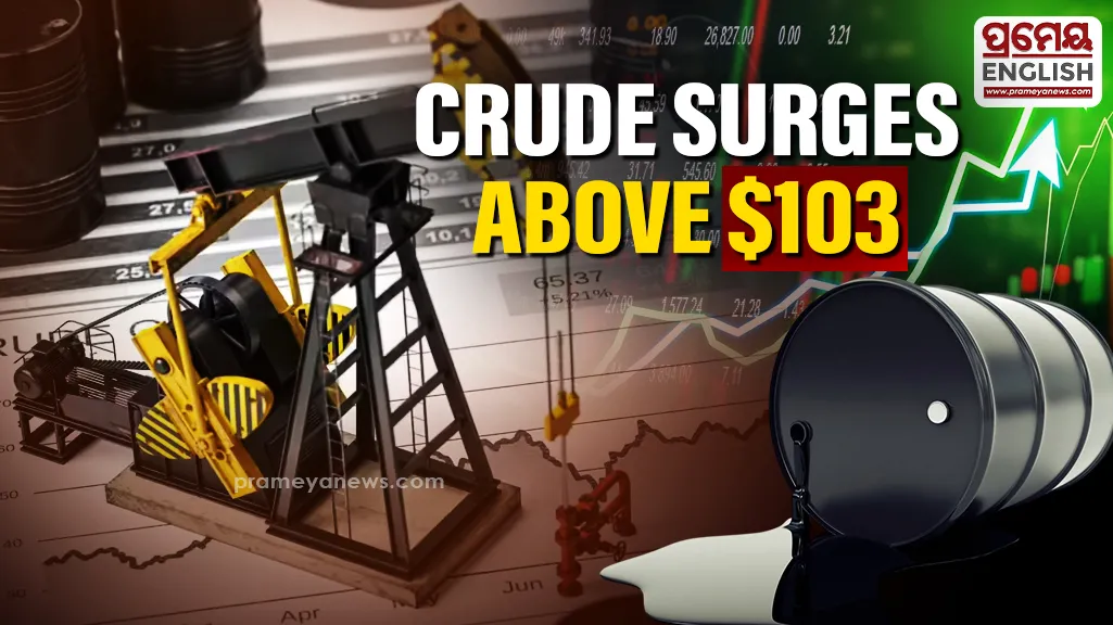 Crude oil surges above USD 103 barrel as Iran warns Strait of Hormuz may not return to pre-war status
