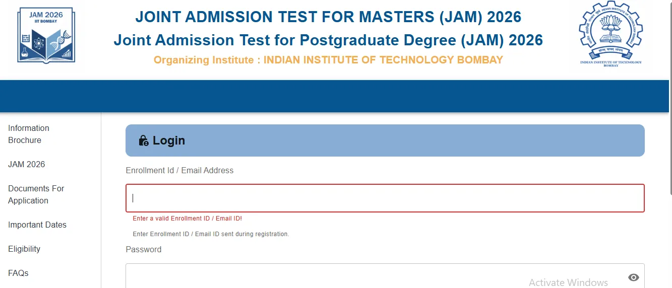 IIT JAM Bombay