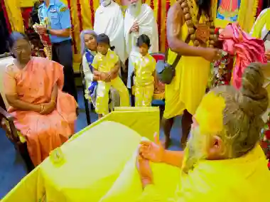 President Murmu meets Premanand Maharaj in Vrindavan