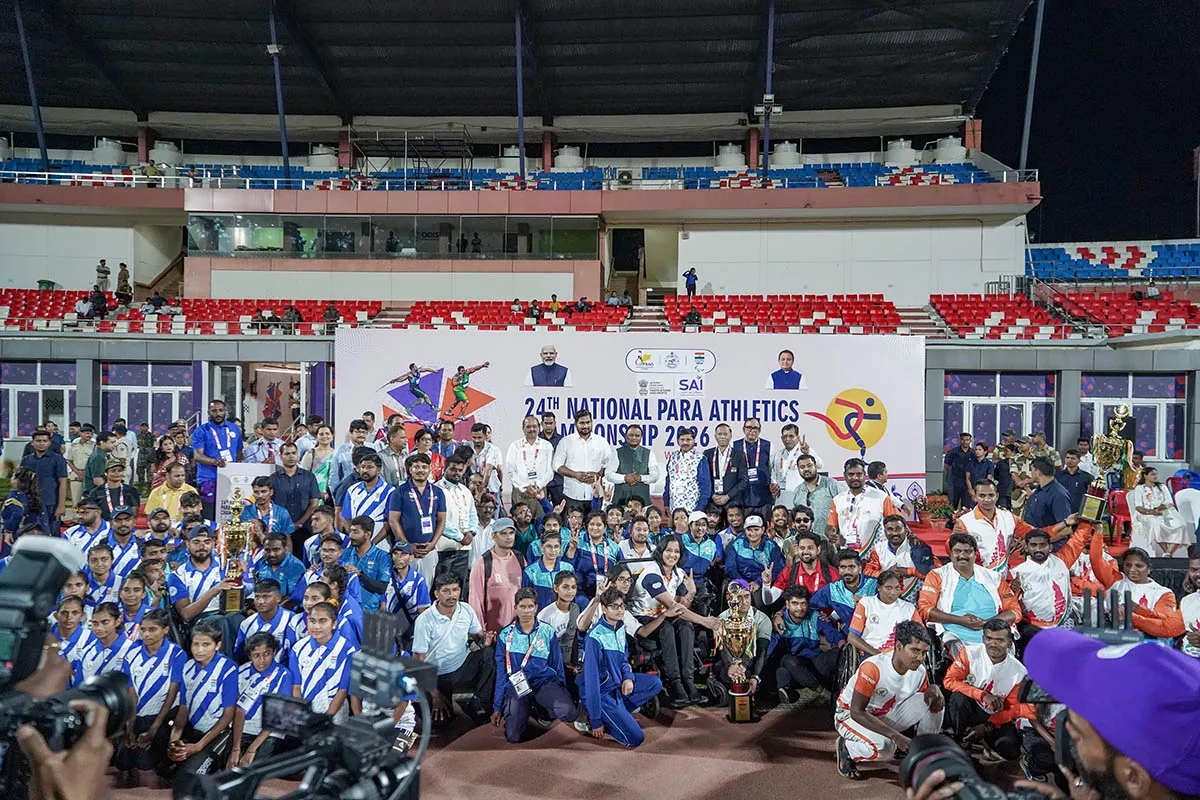 Haryana emerged champion of the National Para Athletics meet