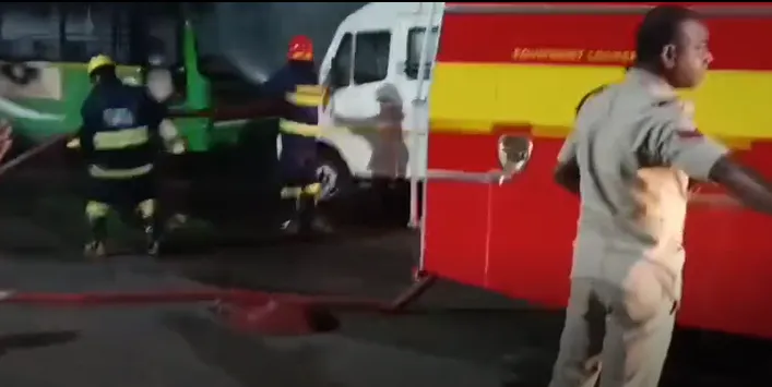 Private bus gutted in fire at Puri bus stand; no casualties reported

