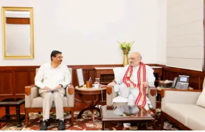 Odisha Governor Haribabu Kambhampati Meets Amit Shah to Discuss State Development