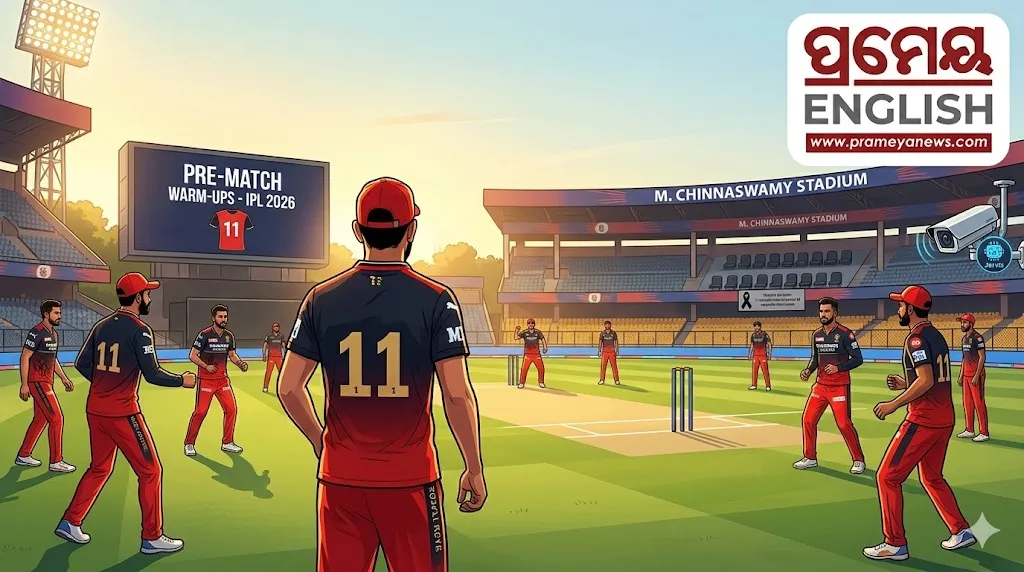 IPL 2026: RCB team pays tribute to last year’s lost lives by wearing Jersey 11 and black arm band