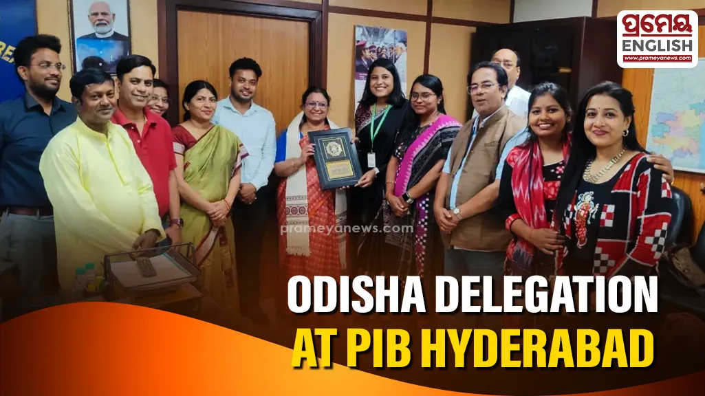Odisha media delegation visits PIB Hyderabad