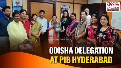 Odisha media delegation visits PIB Hyderabad