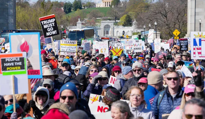 Millions rally worldwide during No Kings protests defying Donald Trump policies and Iran war