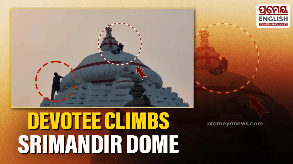 Security concerns rose after devotee climbs Srimandir dome

