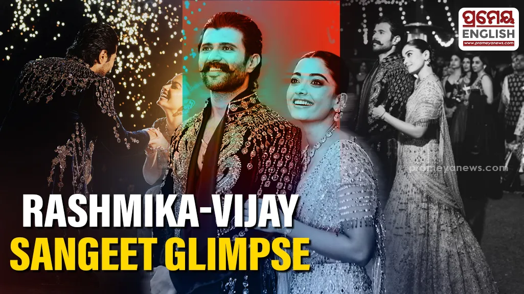 Rashmika Mandanna and Vijay Deverakonda share glimpse of their magical Sangeet Ceremony

