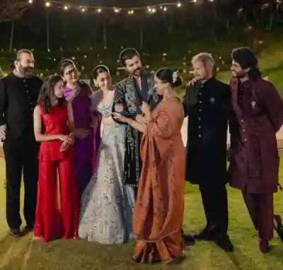 Rashmika Mandanna and Vijay Deverakonda share glimpse of their magical Sangeet Ceremony