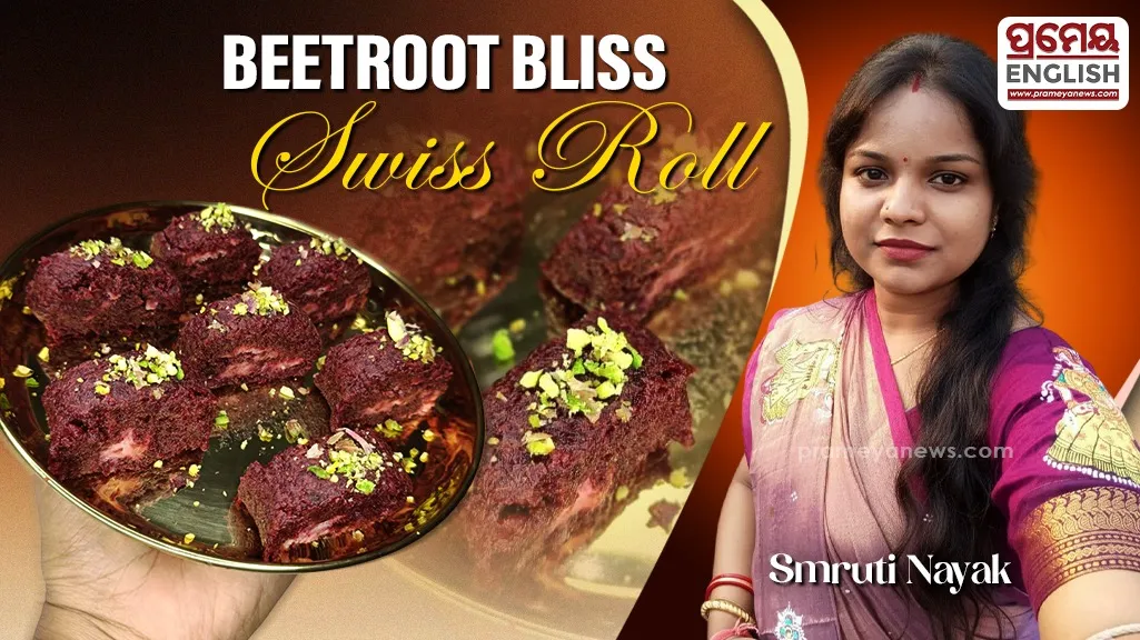 Delicious Beetroot Bliss Royal Swiss Roll to satisfy your sweet cravings