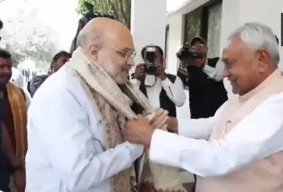 Amit Shah meets Bihar CM Nitish Kumar amidst his move to Rajya Sabha