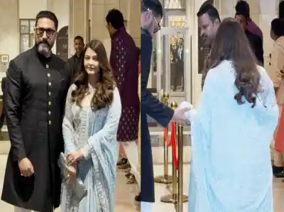 Hand-in-hand, Aishwarya, Abhishek Bachchan arrive at Arjun Tendulkar wedding