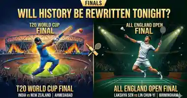 Will history be rewritten tonight during these two massive Indian sports finals in cricket and badminton?