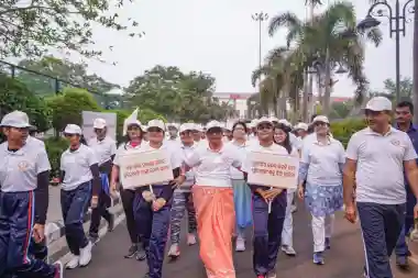 Hundreds join Women’s Day marathon at Kalinga Stadium to celebrate strength and unity