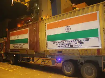 India rice aid to Malawi shipped from Maharashtra Nhava Sheva Port for food security