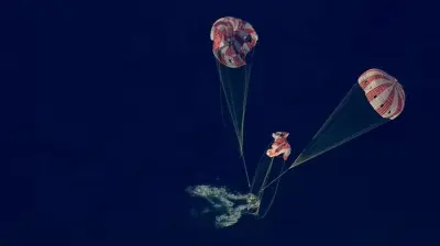 NASA Orion Capsule Splashes Down Safely Near San Diego Coast