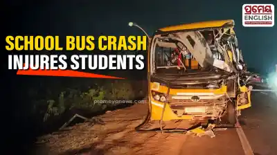 Truck driver killed, over 15 students injured in school bus collision in Jajpur