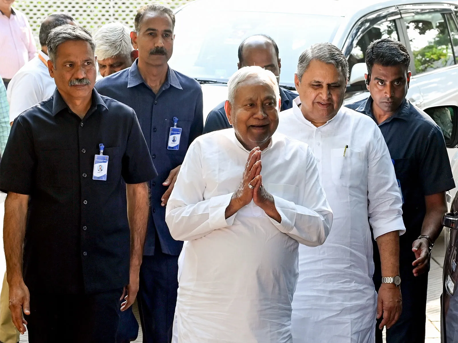 Outgoing Bihar CM Nitish Kumar chairs State Cabinet meeting at Old Secretariat
