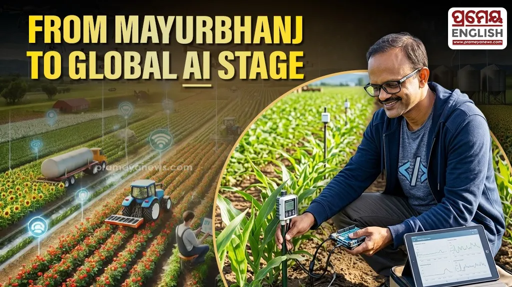 Odisha Genius Priyabrata Das Bridges Germany and Burla With Smart Farming Technology Innovation
