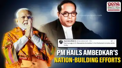 "Efforts towards nation-building deeply motivating": PM Modi pays tribute to Baba Saheb Ambedkar on his 135th birth anniversary