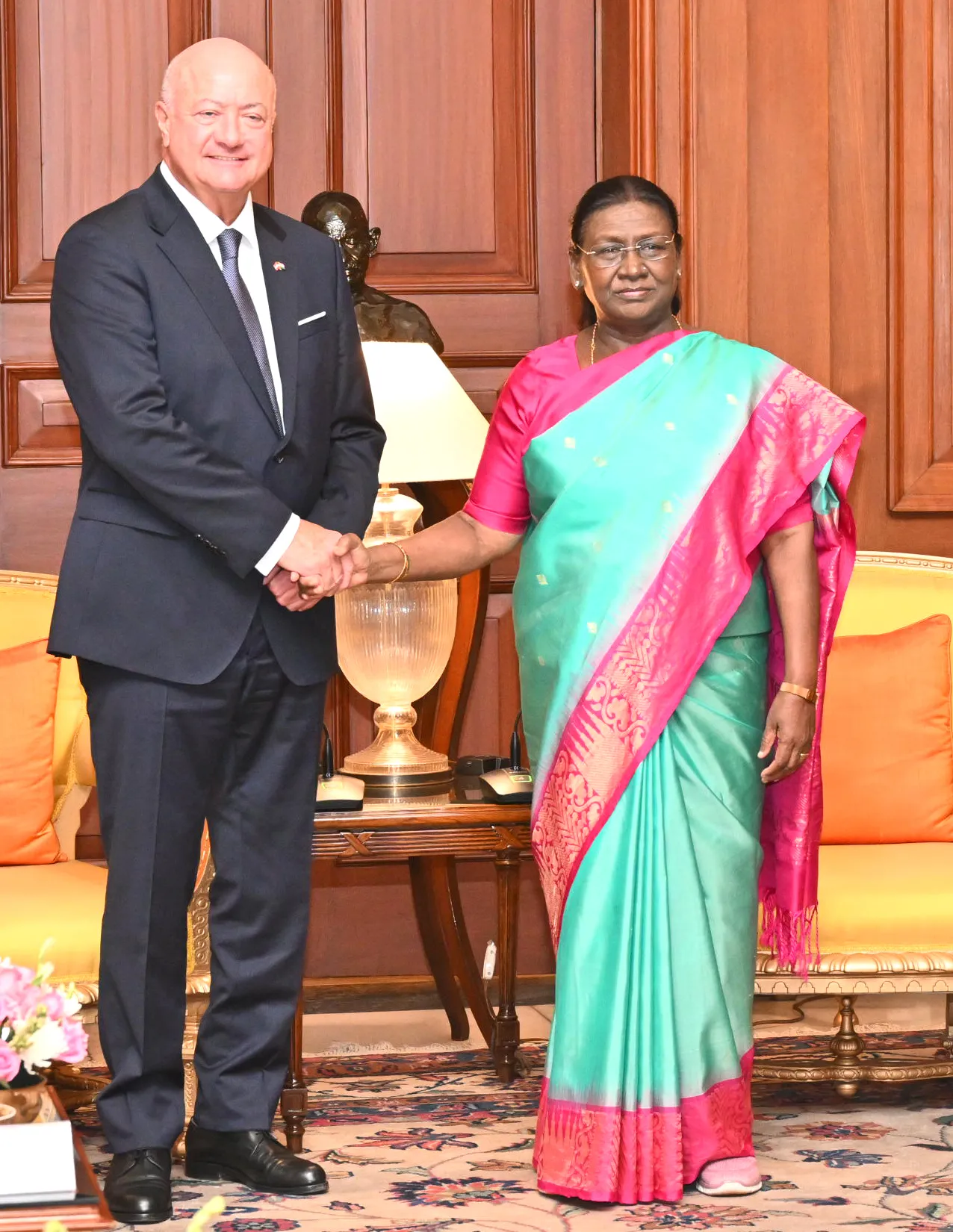 Federal Chancellor of the Republic of Austria calls on President of India
