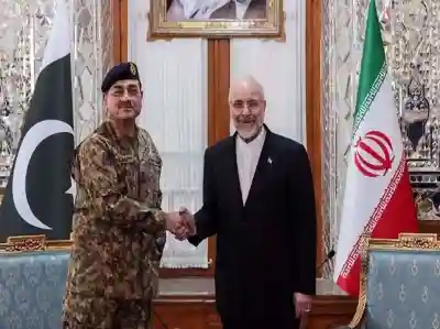 Pakistan Army Chief Asim Munir meets Iranian Parliament Speaker in Tehran