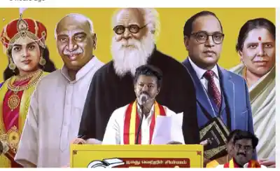 Vijay announces Rs 2,500 monthly assistance, 8 gm gold for women in Tamil Nadu Assembly Polls