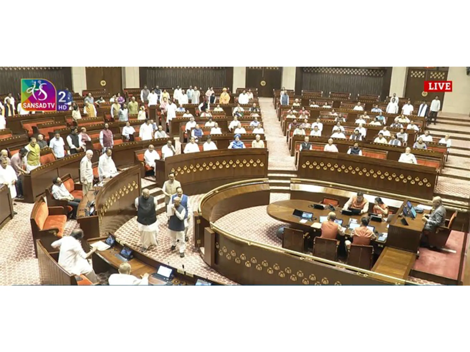 PM Modi, Mallikarjun Kharge welcome Harivansh for third term as Deputy Chairman of Rajya Sabha
