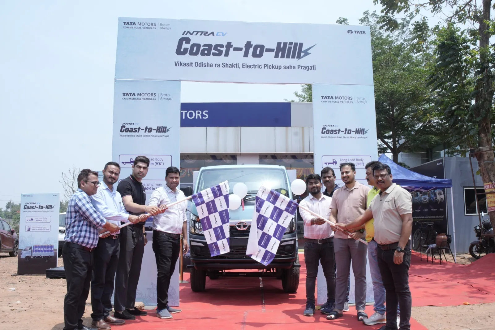 Coast to hill drive challenge flags off with Tata Intra EV

