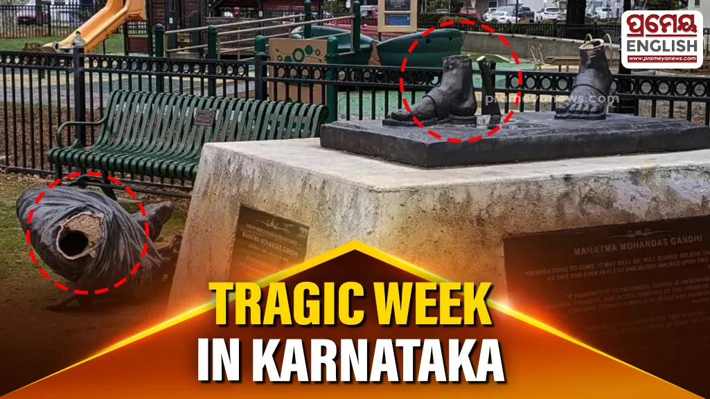 Tragic week in Karnataka: Six drown in Cauvery, Gandhi statue vandalized, Seven killed in Yadgiri Crash

