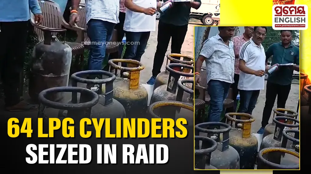 Illegal LPG cylinder smuggling foiled in Kalahandi; 64 cylinders seized, one detained