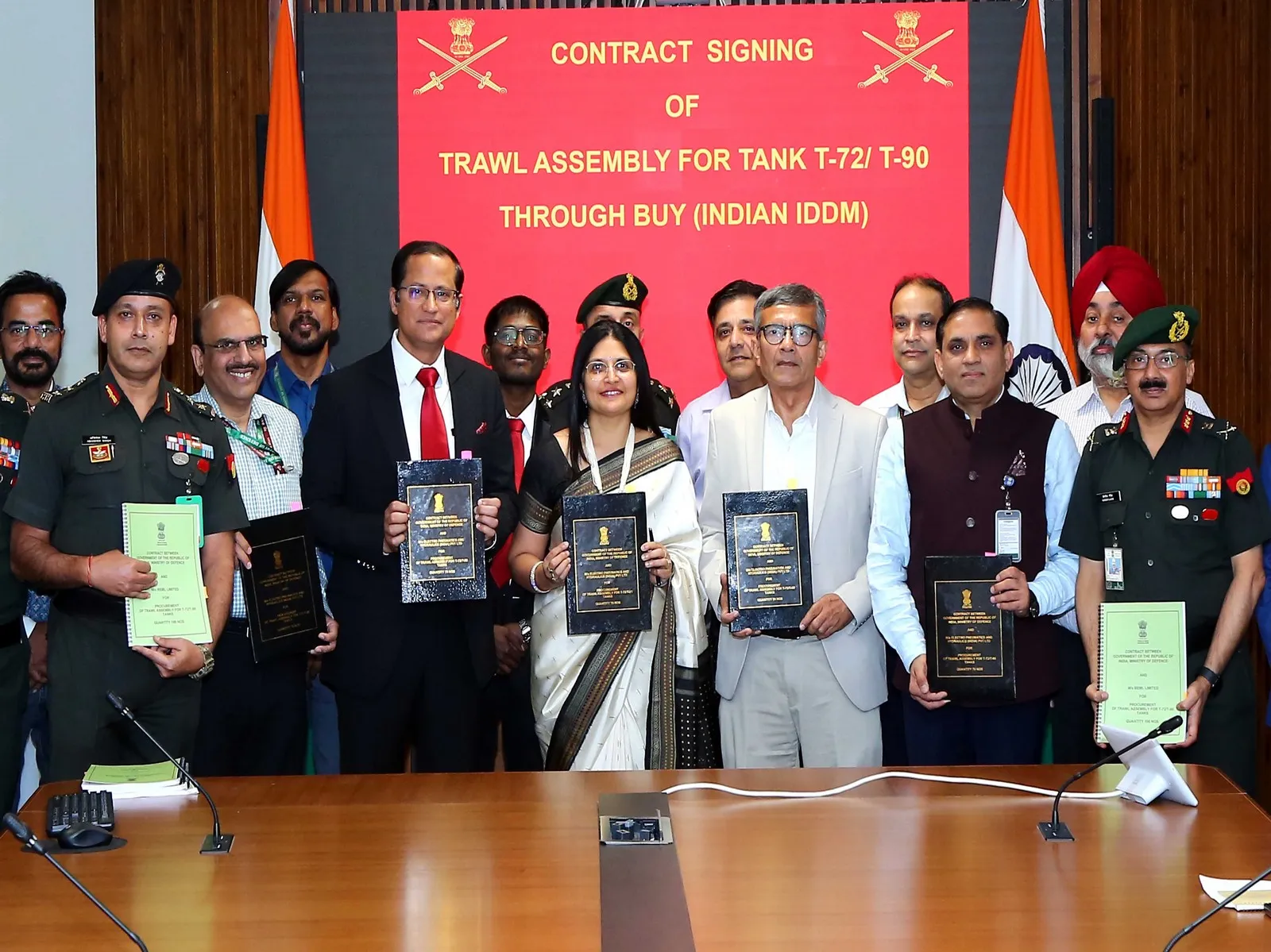 Defence Ministry signs Rs 975 cr contracts for TRAWL Assembly for T-72/T-90 tanks to boost Army's minefield breaching capability