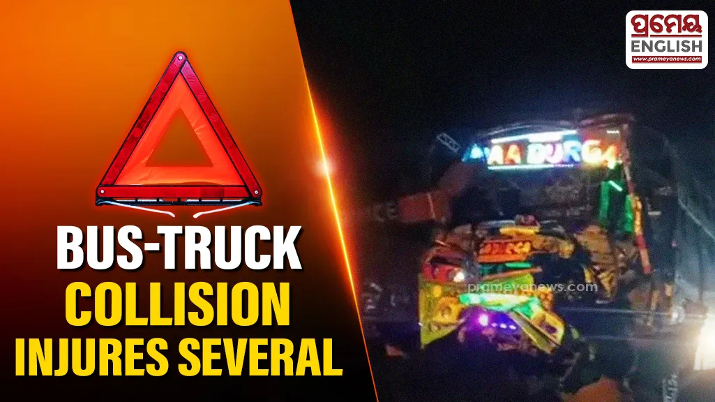 Kolkata-Bound passenger bus hits truck in Mayurbhanj, several injured

