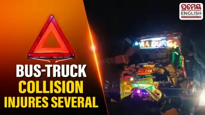 Kolkata-Bound passenger bus hits truck in Mayurbhanj, several injured