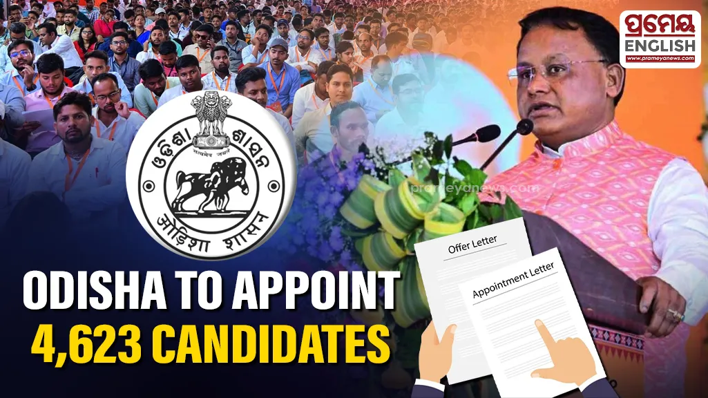 Odisha govt to appoint 4,623 candidates across 27 departments today