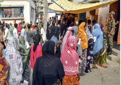 West Bengal Records 78.77% Turnout, Tamil Nadu Follows with 70% by 3 PM