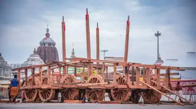 Temple chariot construction progresses with fresh timber supply